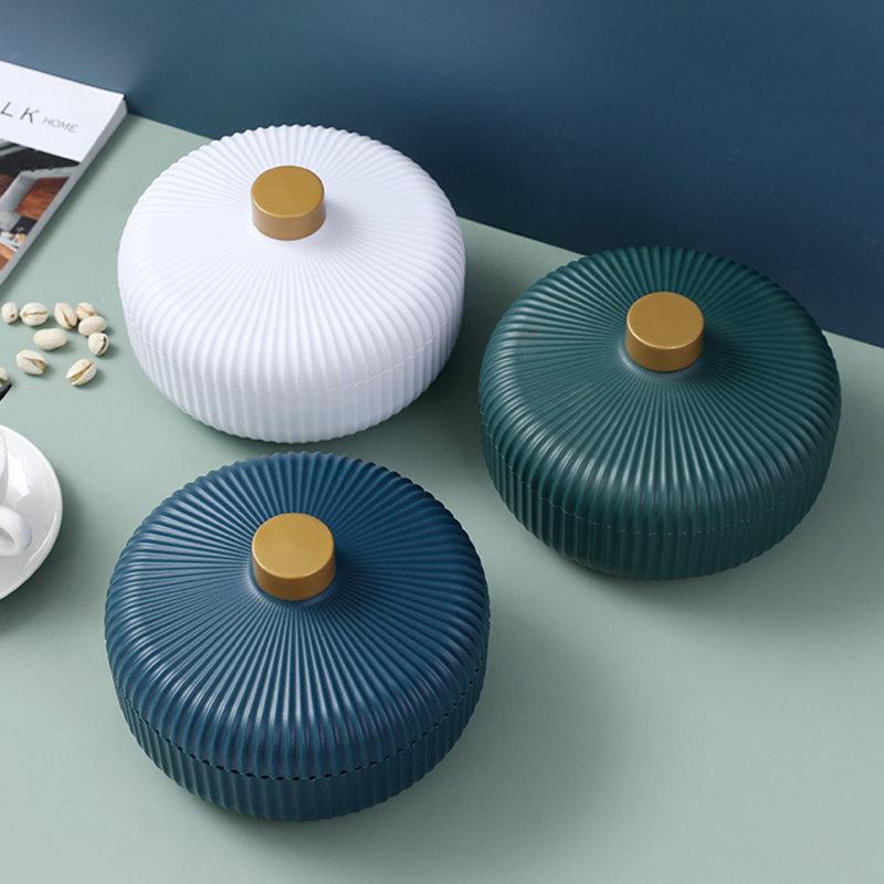 Коробка для закусок с 3 отделениями, фруктовая тарелка, коробка для хранения конфет, поднос для закусок и орехов, сервировочное блюдо, поднос для хранения продуктов с крышкой