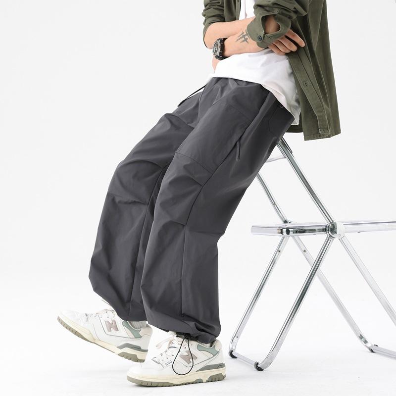 Мужской армейско-зеленый парашютный комбинезон, весенне-осенний, водонепроницаемый и ветрозащитный, свободный, повседневный, альпинистский, зарядные брюки