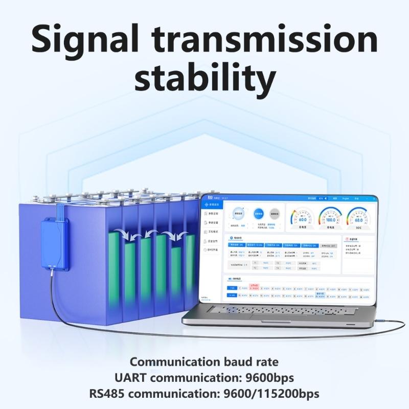 Кабели-конвертеры USB в UART и USB в RS485 с функцией мониторинга температуры для безопасности аккумулятора, длина 23,62 дюйма, не требуют установки драйверов (Plug and Play)