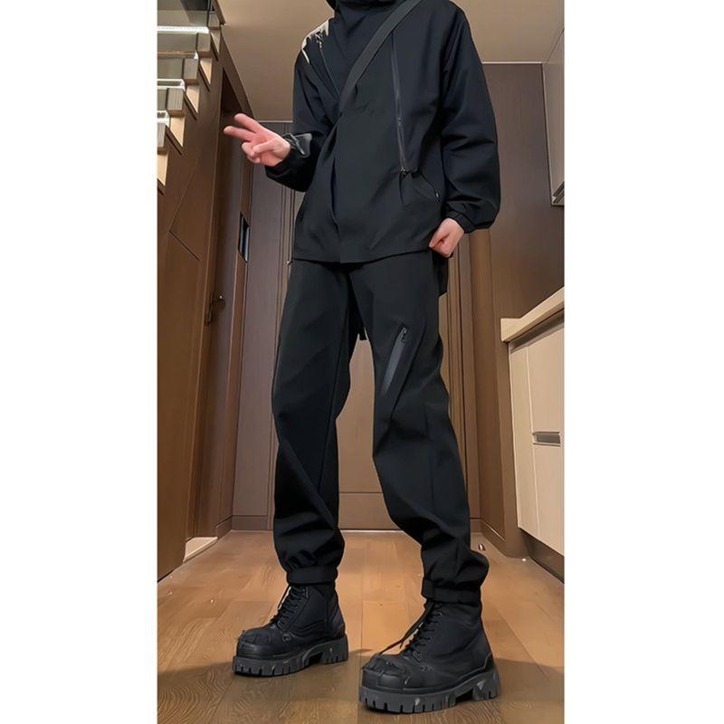 Спортивные повседневные брюки софтшелл прямого кроя, удлиненная версия для высоких мужчин, стильные и изысканные брюки-джоггеры карго