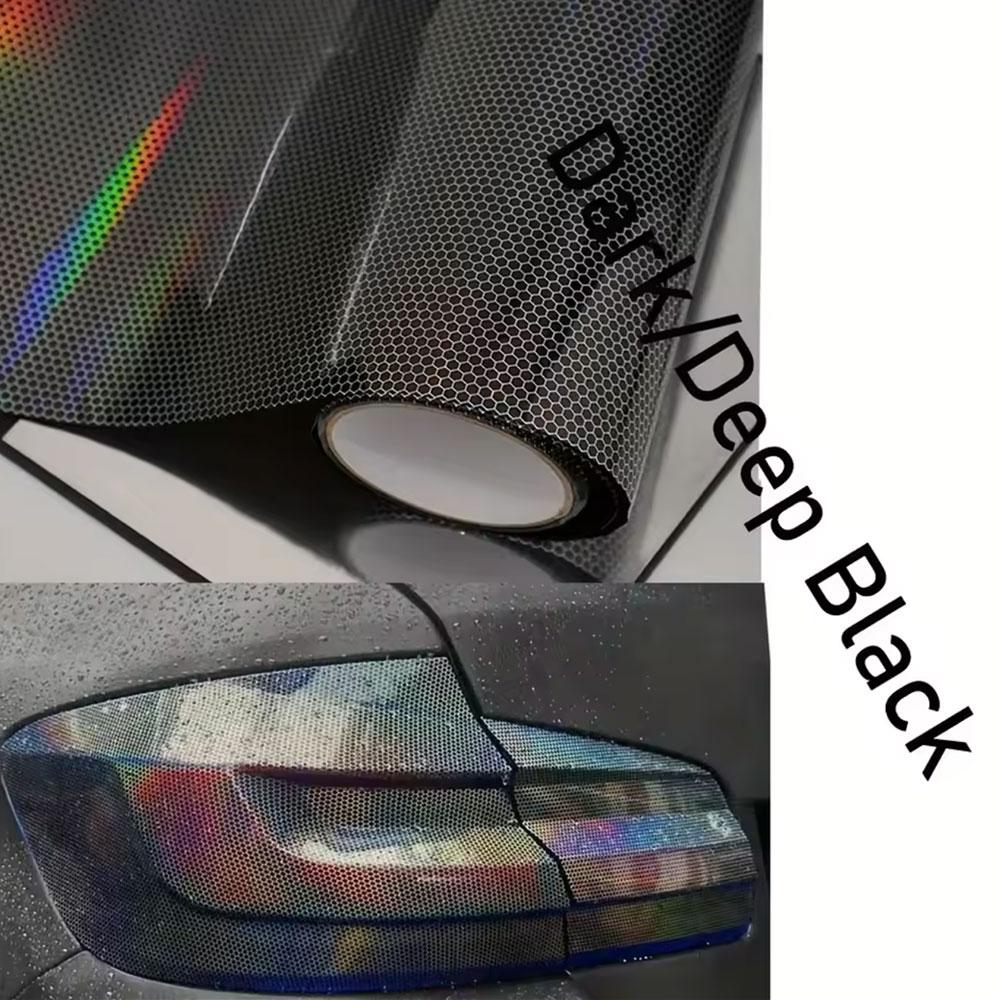 Car Sticker Headlight Lamp Film Auto Laser Honeycomb Taillight Lamp rhombus protective film Waterproof Self-Adhesive Stickers