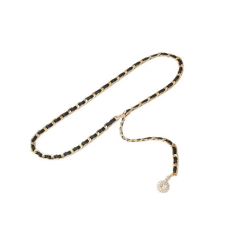 Европейская и американская металлическая цепочка на талию, женская юбка с модной декоративной цепочкой, украшение талии, универсальный трендовый пояс