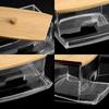 1 Piece Acrylic Storage Box Cotton Swab Makeup Box Transparent Cotton Swab Storage Box Makeup Storage Box Bathroom Bedroom Stora