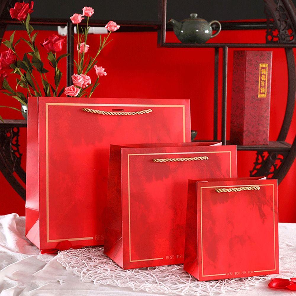 1Pcs Valentines Day Gift Candy Storage Bag Birthday Present Gift Bag Durable Paper Packing Boxes