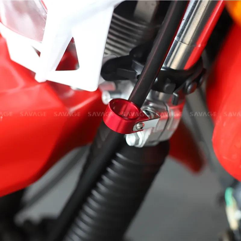 For HONDA XR650R XR250R XR 230R 400R 250 650 R/L Motard Motorcycle Front Speedometer Cable Brake Hose Guide Clamp Line Holder