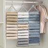 Closet storage organizer PVC 9-shelf hanging