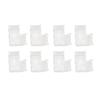 8pcs COB COB Connector Solderless L Shaped Connector LED Connector Kit  For COB LED Strip Light