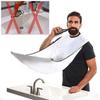 Tablier à Barbe - JEC - Blanc - Évite le désordre - Taille unique - Ventouse incluse