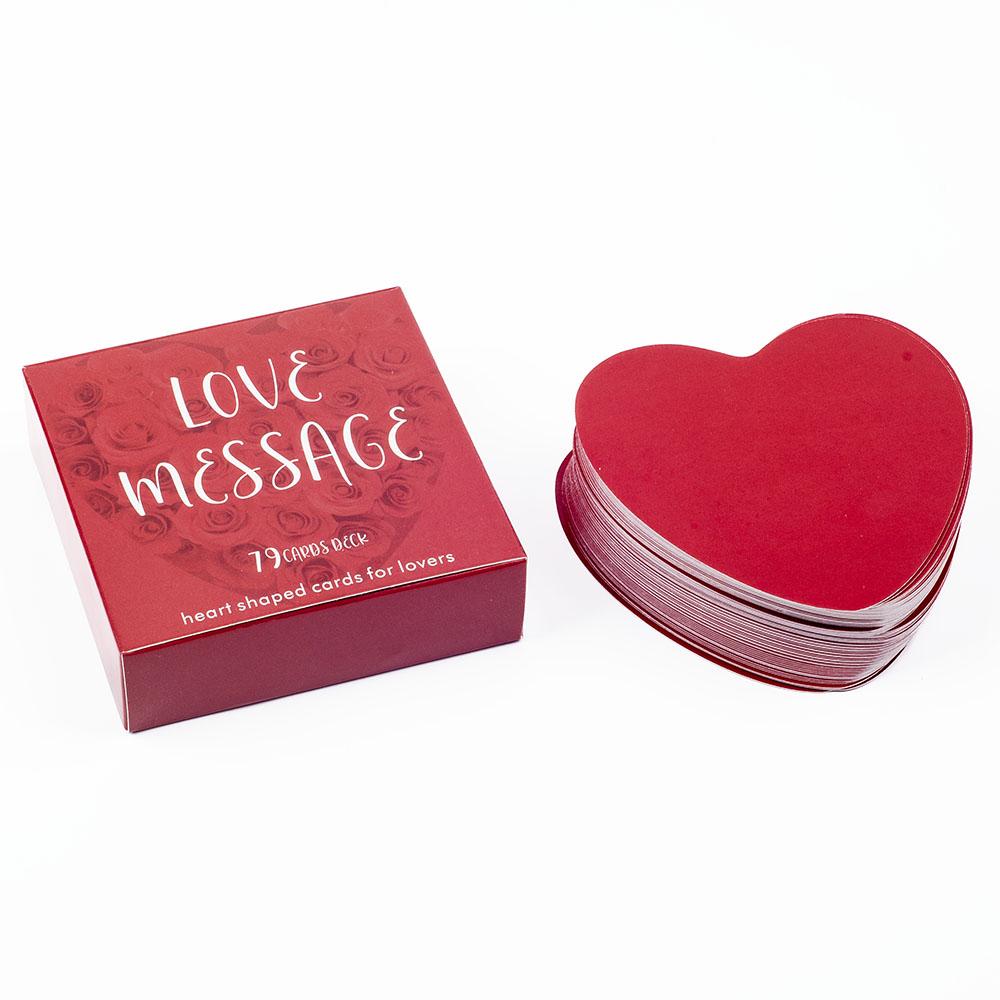 Карты Оракула Любовных Посланий 79 Карт Игра для Досуга в Форме Сердца Карта Таро