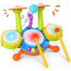Hot Selling Creative Children Jazz Drums Electric Light Cool Music Drum Kit Percussion Instrument Baby Early Education Toys Gift