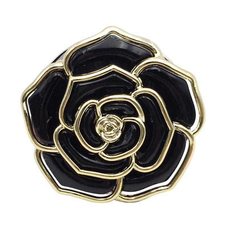 Foldable Rose Flower Handbag Hanger: Metal & Plastic Hook for Table Edge and Christmas Stocking.