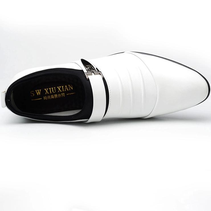 Повседневная обувь для мужчин 2025, деловая формальная кожаная обувь, мужская обувь больших размеров, кожаная обувь с острым носком 38-48