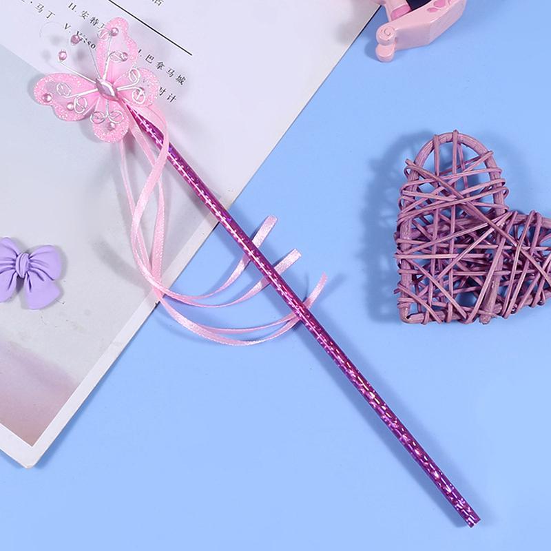 1PC Cute Party Halloween Princess Cosplay Props Hot Cute Dreamlike Butterfly Fairy Wand Kids Magic Stick Girl Birthday Gift