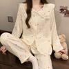 Peter Pan Collar Colorful Dot Women's Pajamas French Gentle Elegant Lace Homewear New Spring Sweet Cloud Cotton Pajamas