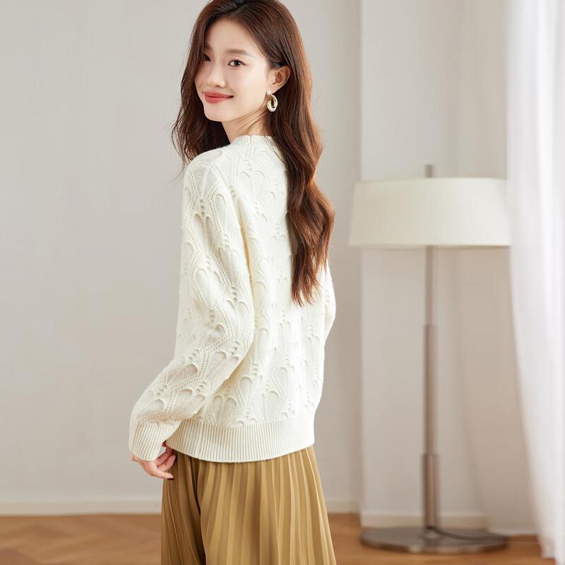 Женский жаккардовый свитер Srcr из чистой шерсти