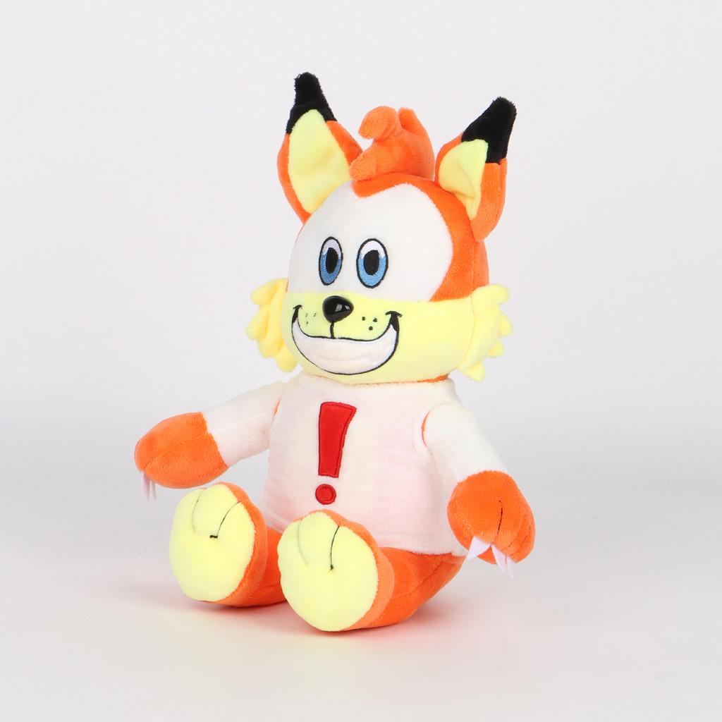 Plush Fox Bubsy Toy Animal Stuffed Doll Cartoon Kids Bedroom Decoration Gift