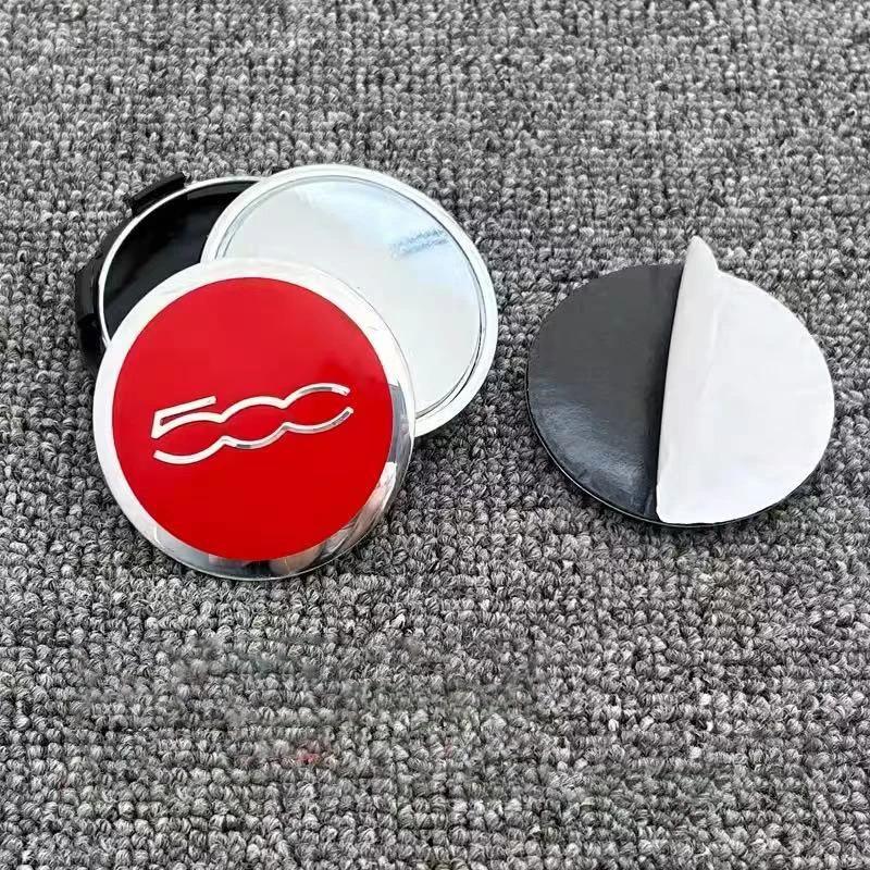 56mm Car Wheel Hub Cover Sticker Accessory For Fiat Abarth 500 Tipo FR Panda Argo Freemont Viaggio Bravo Punto Doblo Pulse Stilo