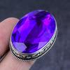 Pink Amethyst Gemstone 925 Steling Silver Jewelry Ring Size 9