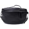 Women's Shoulder Bag In Classic Color Made of Genuine Leather Vintage 22655 Black