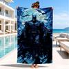 Bat In Colorful Artwork Beach Towel, Super Soft Microfiber, Perfect Gift for Her/Him, Birthday, for Pool, Beach, Travel, Decor Beach Party