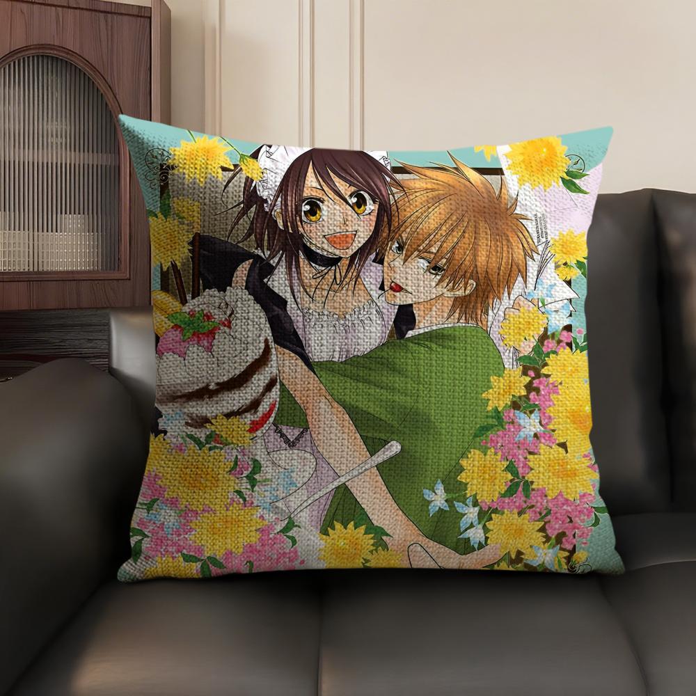 Любимый Аниме MMaid Sama Наволочка Натуральный Лен Органическая Ткань Двусторонний Принт Диван Домашний Декор Дышащий