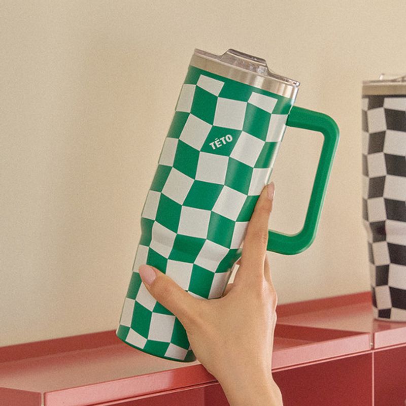 TETO Teto Pixel Green Solid Object Tumbler 820ml