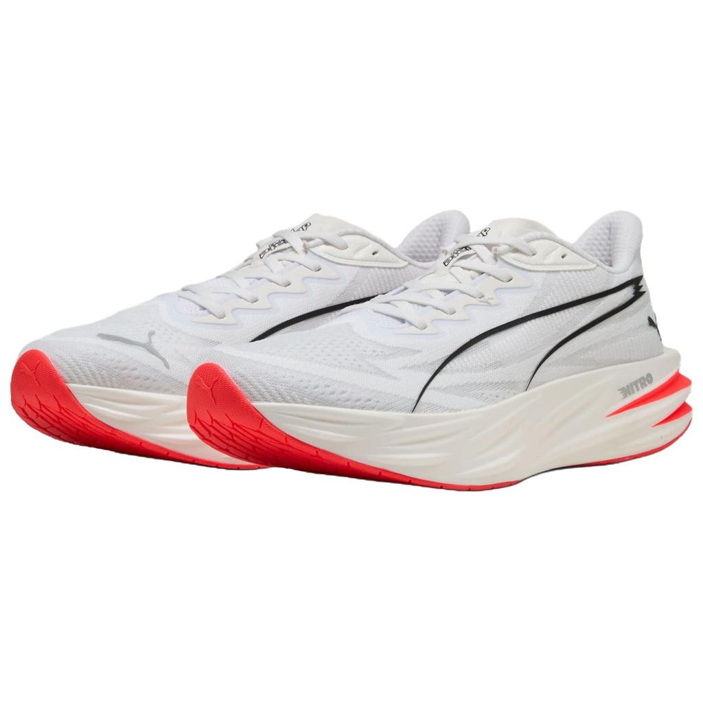 Puma Deviate Pure NITRO Беговые кроссовки Мужские Белый Черный Красный 313904-06