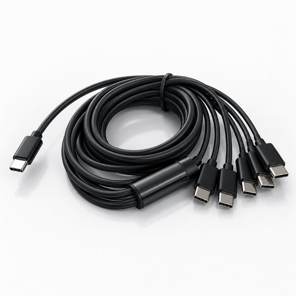 Fast Charging USB C Splitter Cable Plug and Play USB C Multi Charging Cable For Tablets
