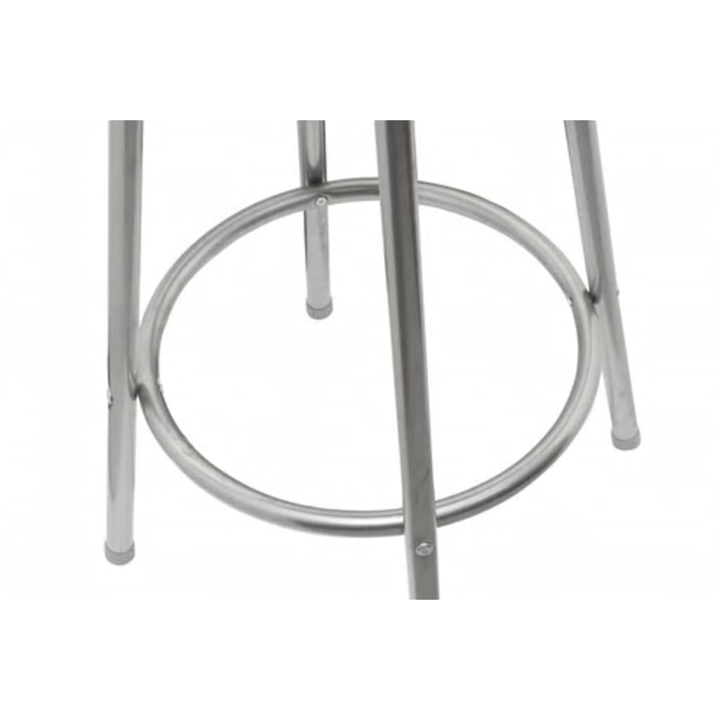 Bar Stool Set 2 pcs Brown Steel