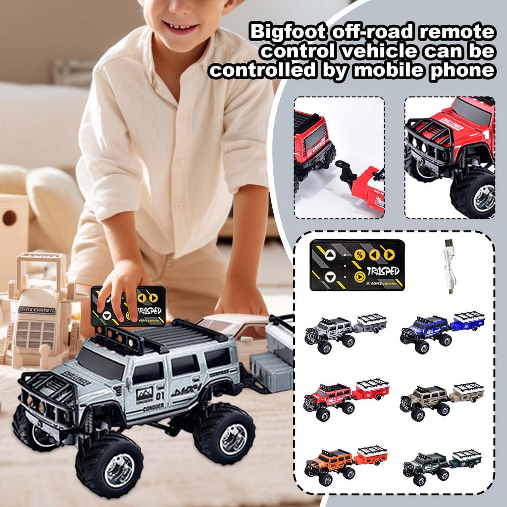 Road Remote Control Car With Adjustable Speed, Lights And Absorbers, Can Be Connected To Mobile Phone Control