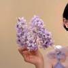 Solid Color Acrylic Hair Claw with Floral Design Perfect for Beach Vacations