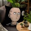 Наволочка для подушки с изображением Сайтамы из One-Punch Man для декора дивана, автомобиля, офиса, комнаты, печатная наволочка, декоративные элементы и защита