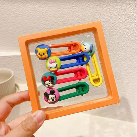 Набор красочных мультяшных заколок для волос для девочек - Милые заколки в виде уточки и боковые заколки для челок маленьких девочек