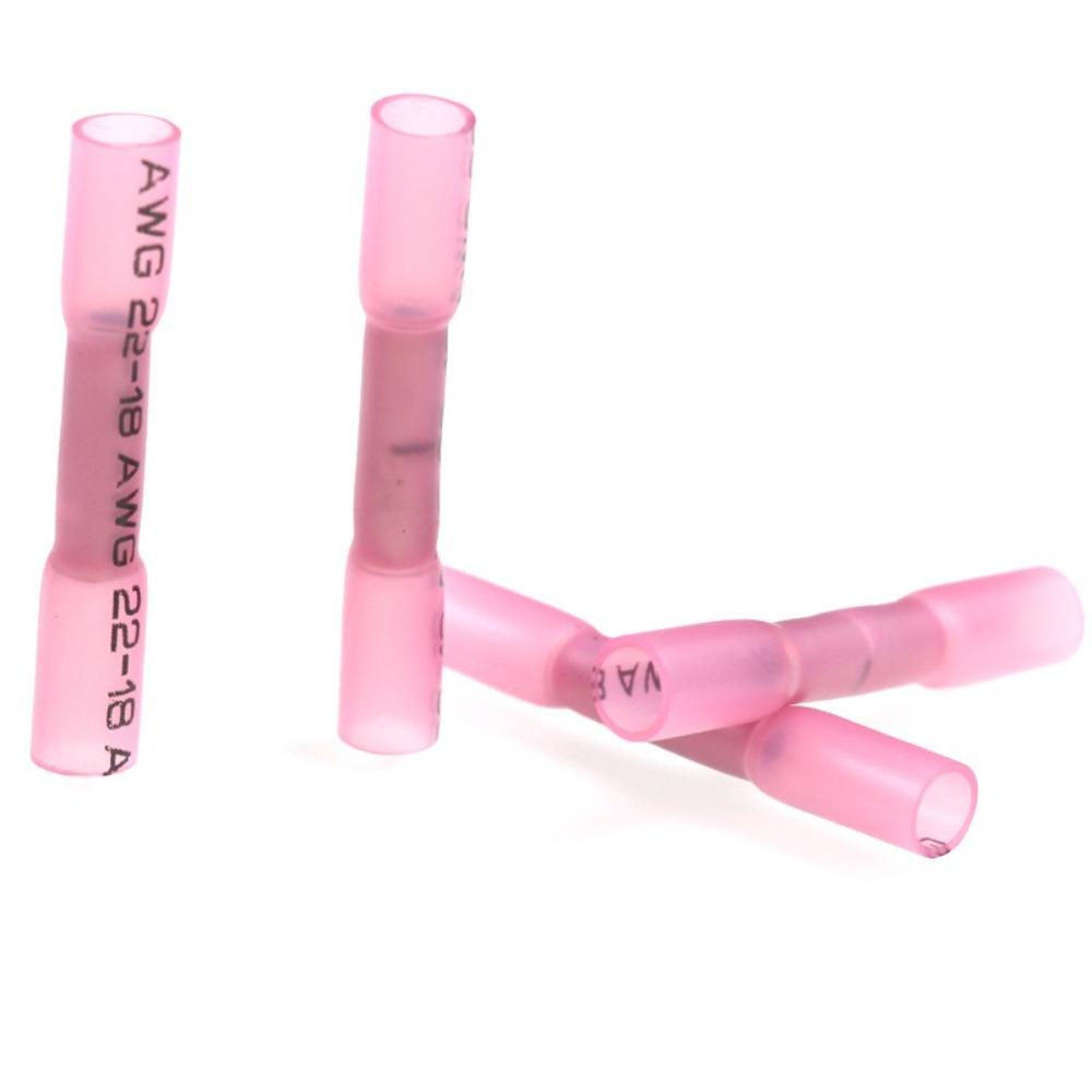 20PCS New AWG 26-10 Heat Shrink Butt Wire Connectors 0.3-6.0mm2 Waterproof Heat Shrink Connectors Insulated Butt Splice