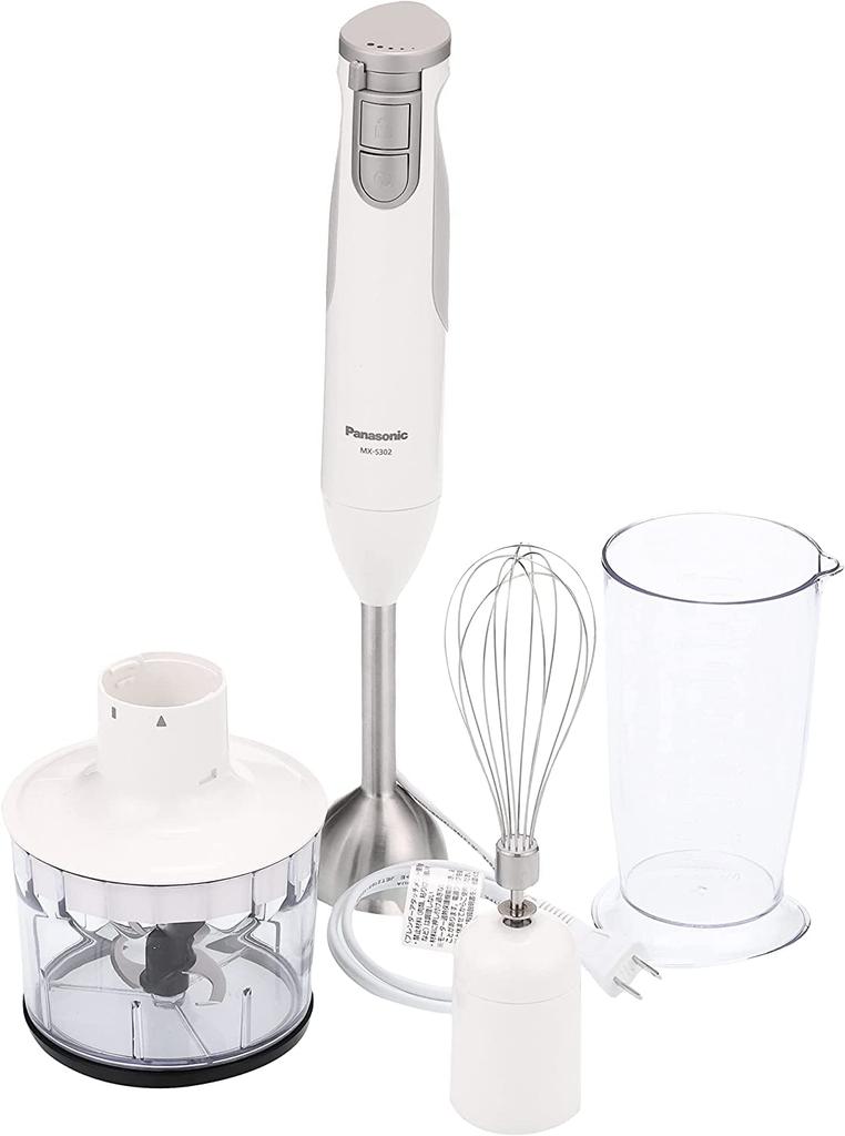 Panasonic Hand Baby Speed Designed To Prevent Recipe Book White Blender, Blender, 4-in-1 (Mixing/Crushing/Chopping/Whipping) Food, Adjustment, Misuse,