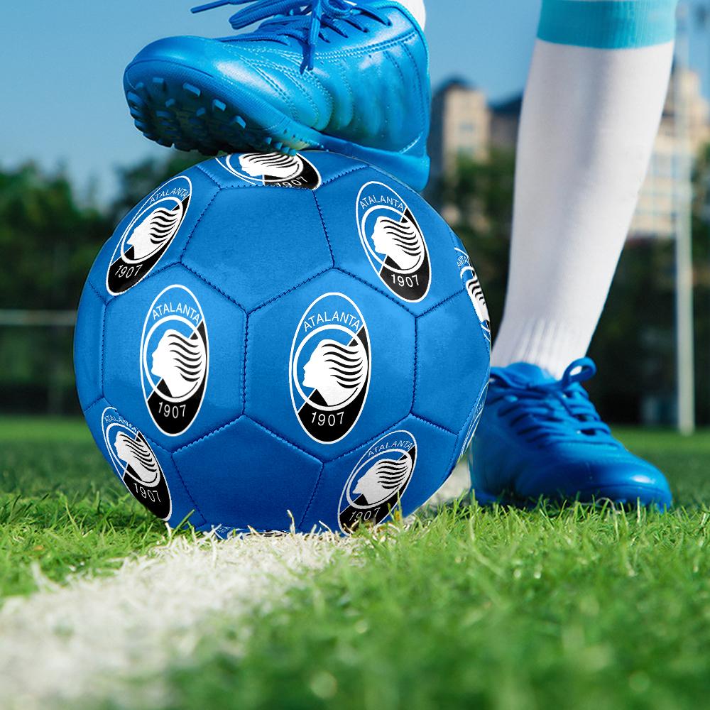 Atalanta BC Soccer Ball, colorful, suitable for all ages, machine-stitched, PVC material, competition grade,size5 Soccer Ball, durable and high bounce