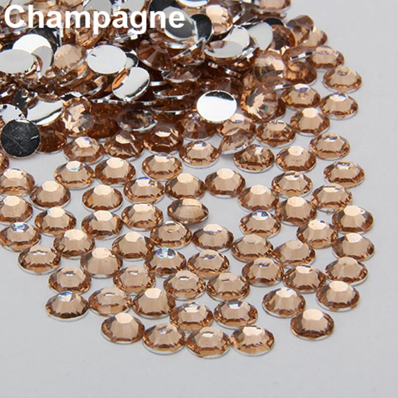 Puntos Rhinestone 2000 шт., полимерный чехол для телефона с плоской задней панелью «сделай сам», наклейки для ногтей, 2/3/4/5 мм