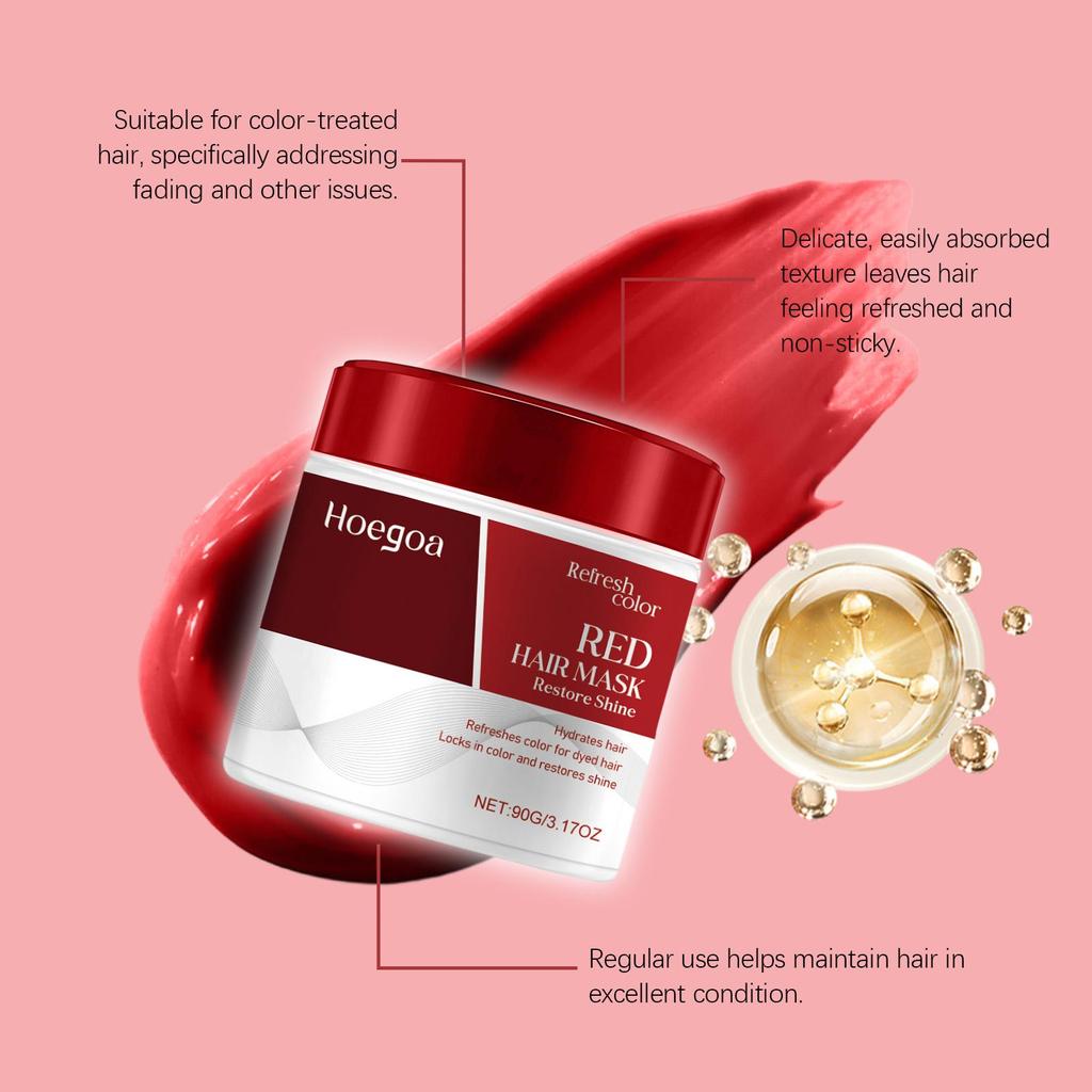 Hoegoa Moisturizing Hair Mask (90g), Nourishes and Smooths Hair, Evens Out Hair Color, Improves Dry and Frizzy Hair,for Daily Hair Care