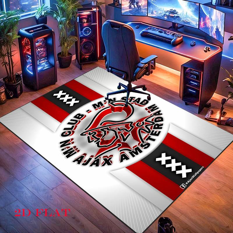 Ajax logo Carpet Rug for Living Room Bedroom Home Sofa Decoration,Kids play Nonslip Floor Mat