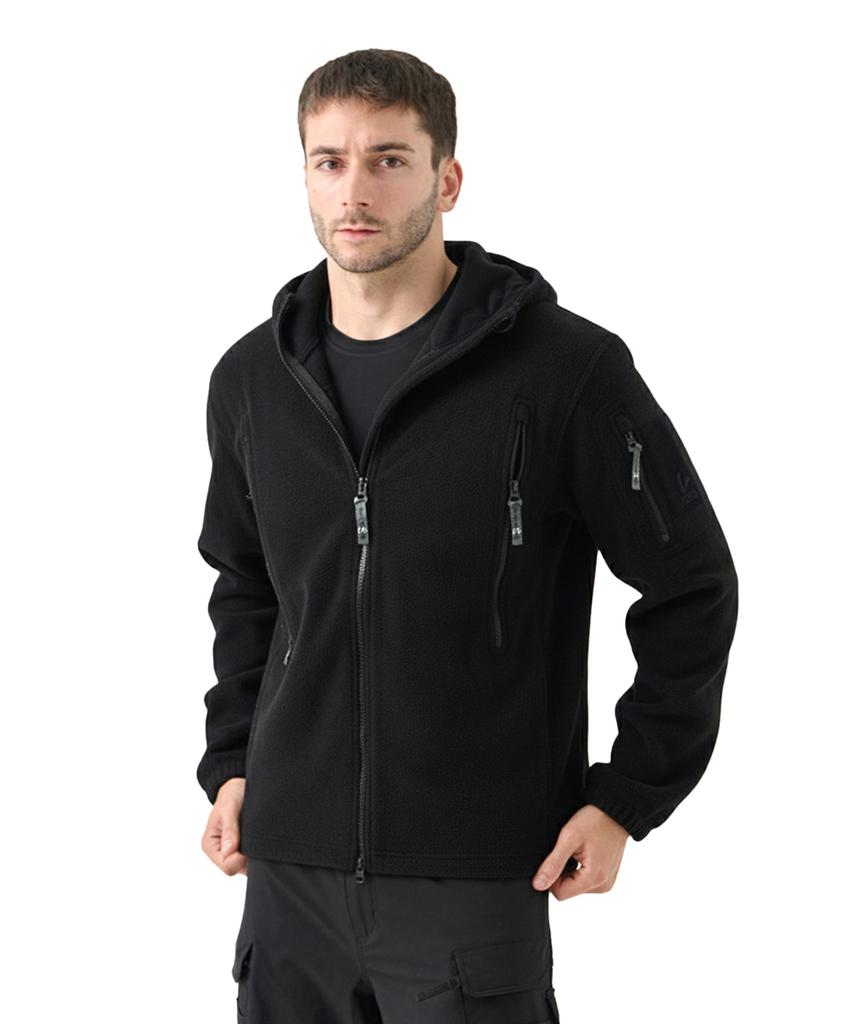 Vancefly Kidon Epi Тактическая куртка Гибридный флис Черный