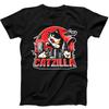 Catzilla Смешной Кот Юмористический Подарок Черная Футболка 205