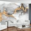 Мраморные обои Черно-золотые абстрактные мраморные настенные фрески 3d мраморные обои для домашнего декора спальни гостиной съемные большие фрески