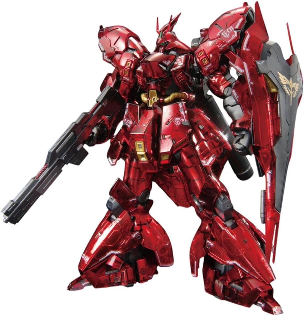Gundam Base Limited Edition RG Mobile Suit Gundam: Char's Counterattack Sazabi 1/144 Scale Pre-Colored Plastic Model with Mechanical Core Plating