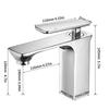 Basin Faucet Bathroom Sink Faucet Chrome Taps Basin Faucet Mixer Single Handle Hole Deck Wash Hot Cold Mixer Tap Crane 9920L