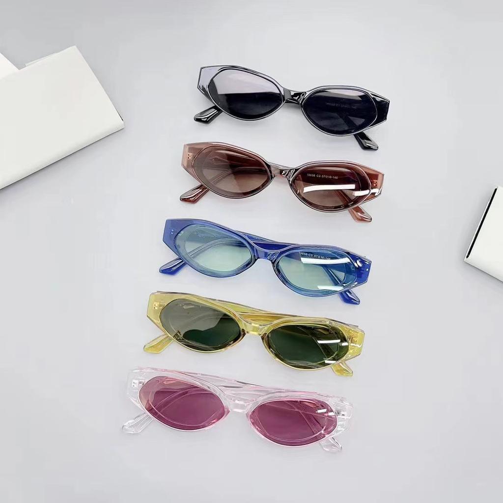 Vintage Style Women'S Sunglasses Fashion Cat Eye Shape Uv400 Protection Sun Glasses Men Holiday Travelling Female Sunglass