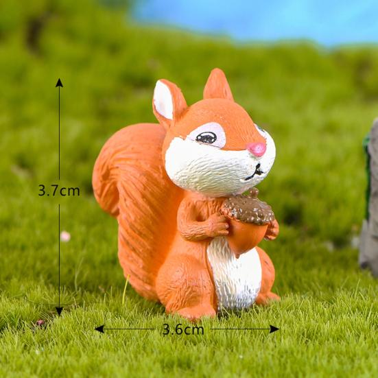 3Pcs/Set Белка Животное Модель Художественные Ремесла DIY Миниатюрный Пейзажный Декор Сада