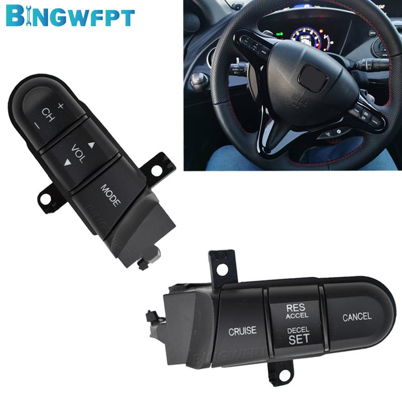 36770-SNA-B12 Для Honda 08-13 Fit 09-14 City 06-11 Civic Многофункциональная кнопка переключателя рулевого колеса