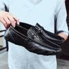 Genuine Leather Mens Loafers Luxury Brand Designer Casual Shoes Classic Slip On Men Shoes Moccasin Light Comfy Male Driving Flat
