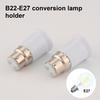 B22 To E27 Light Socket Adapter 100-250V AC Voltage Easy Installation Universal Light Bulb Holder Converter Adapter