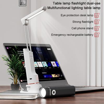 Складная светодиодная настольная лампа, портативная USB-перезаряжаемая настольная лампа для учебы, сенсорная затемняющая лампа для чтения книг, ночник для работы в офисе